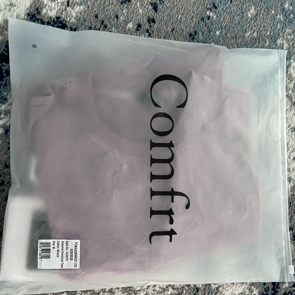 COMFRT Mauve Oversized T Shirt - Picture 5 of 6